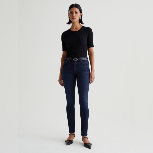 AG-ED™ Farrah Skinny Ankle HIGH-RISE SKINNY DENIM Hyper Soft Stretch Indigo  30 - Picture 9 of 11